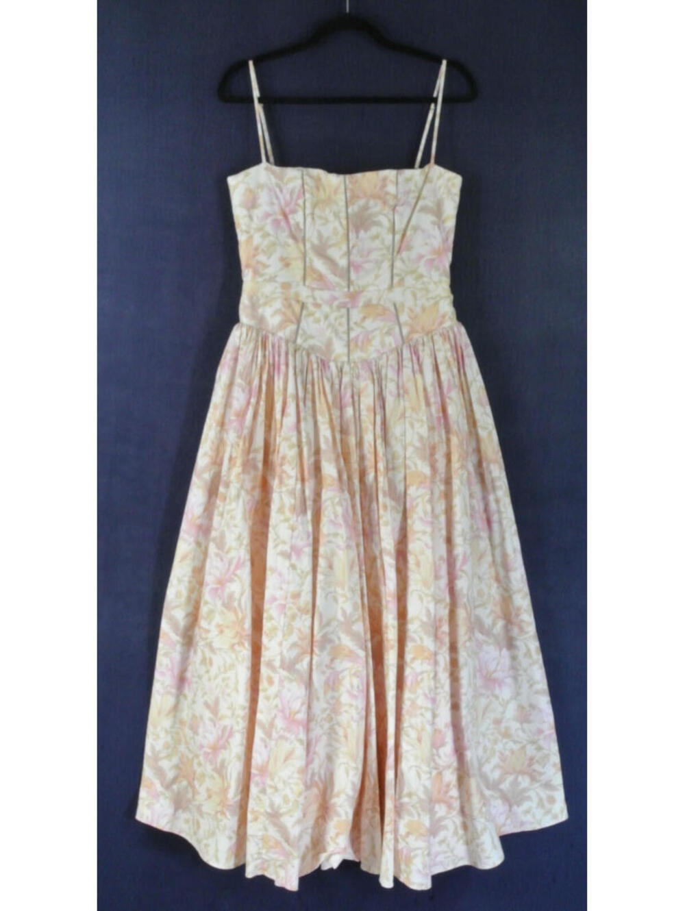 NEW, House of CB Ysabella Floral Maxi Sundress in Peach Floral Sz L #LD281 - Picture 5 of 10